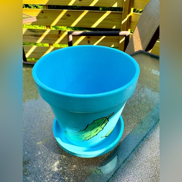 6” Hand Painted Plant Pot - Picture 2 of 4